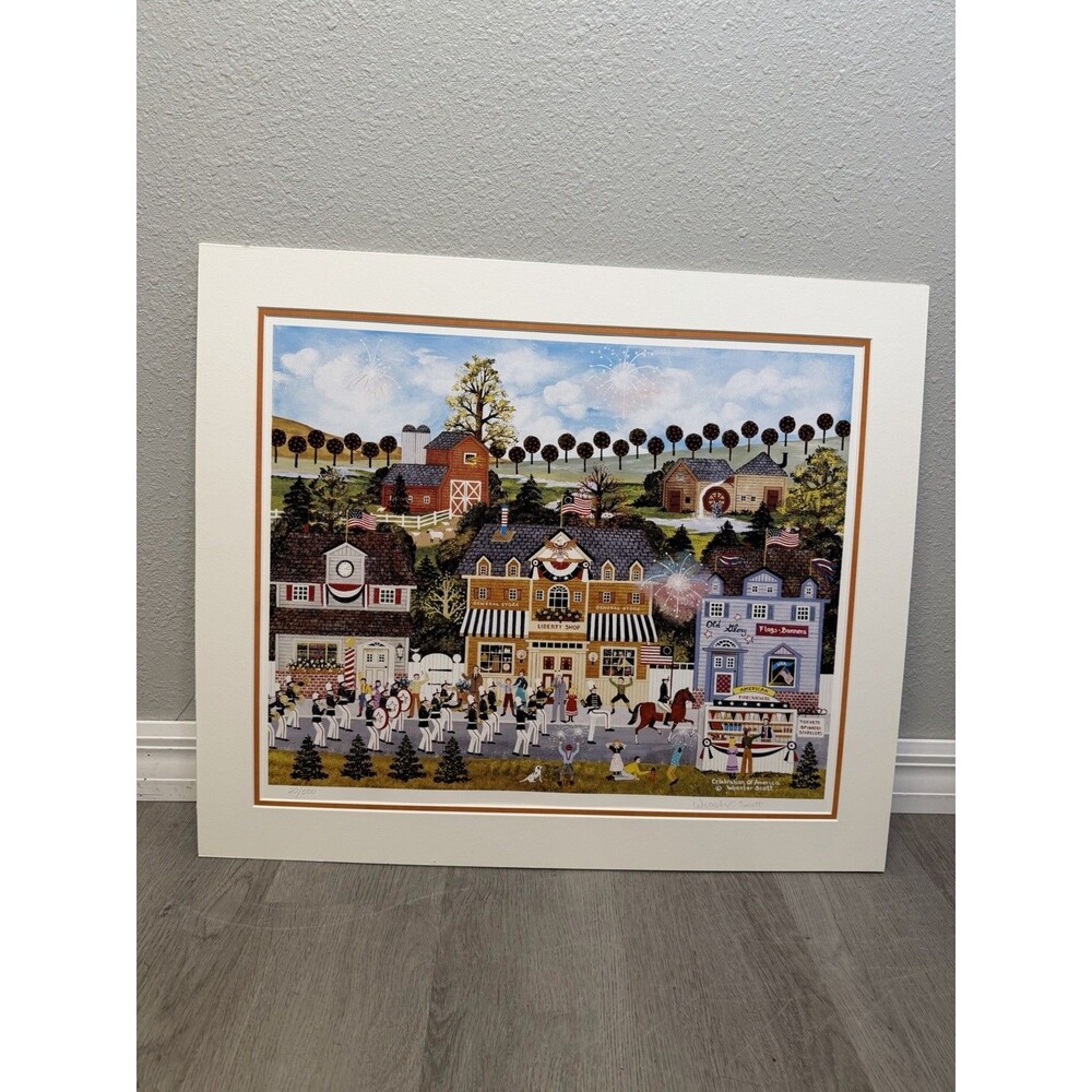 Jane Wooster Scott "Celebration of America" Signed Limited Edition Lithograph